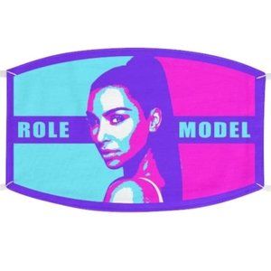 Pink and Purple Face Mask "KimK Role Model"